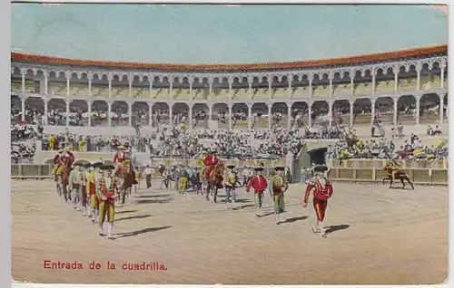(31649) AK Stierkampfarena, Einzug "Entrada de la cuadrilla", 1908