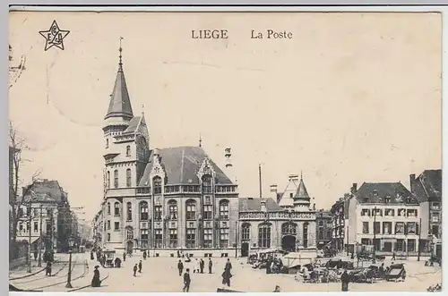 (31642) AK Liege, Lüttich, Post, Feldpost 1917