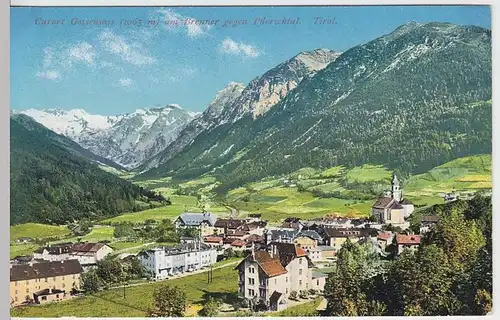 (31635) AK Gossensaß, Colle Isarco, Panorama, vor 1945