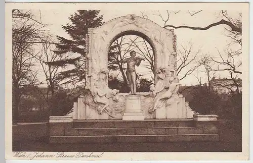 (31627) AK Wien, Johann Strauss-Denkmal, 1932