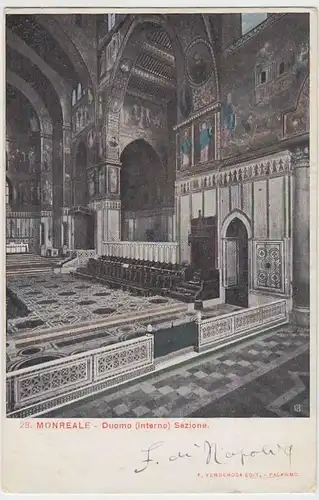(31603) AK Monreale, Kathedrale, Inneres, 1905