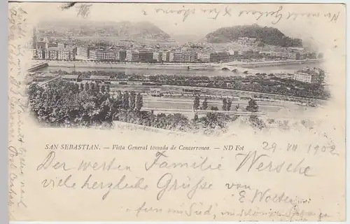 (31592) AK San Sebastian, Panorama, 1902