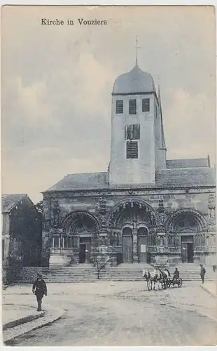 (31582) AK Vouziers, Kirche, Feldpostkarte 1916