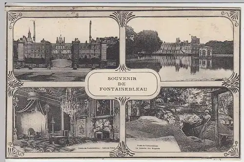 (31575) AK Fontainebleau, Mehrbildkarte, 1920