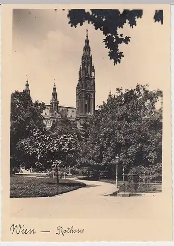 (31553) AK Wien, Rathaus, Sonderstempel Wiener Frühjahrsmesse 1939