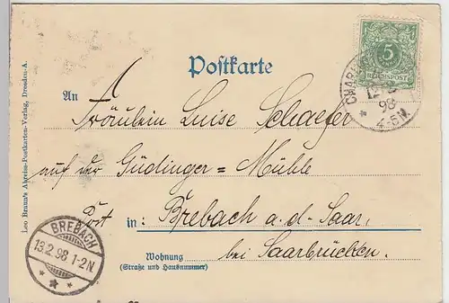 (31549) AK Gruss aus Berlin, Rathhaus, 1898