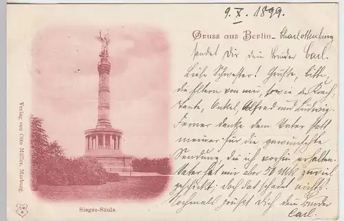 (31522) AK Gruss aus Berlin, Sieges-Säule, 1899