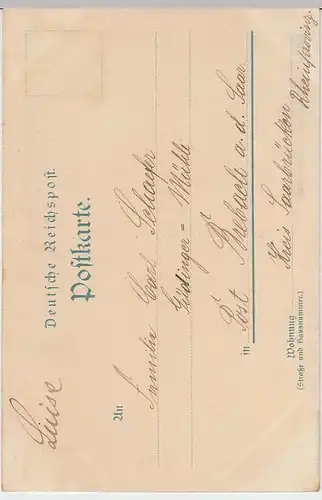 (31477) AK Gruss aus Berlin, Unter den Linden, 1898 - 1900