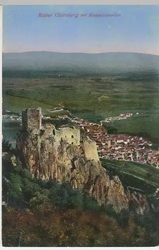 (31389) AK Ribeauville (Rappoltsweiler), Ruine Burg Giersberg, vor 1945