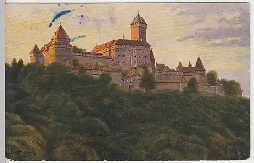 (31385) Künstler AK H.Hoffmann: Château du Haut-Koenigsbourg, 1918