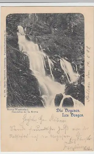 (31381) AK Wasserfall La Serva, Vogesen, 1899