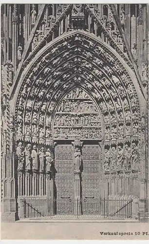 (31359) AK Straßburg, Strasbourg, Münster, Mittelportal, 1907