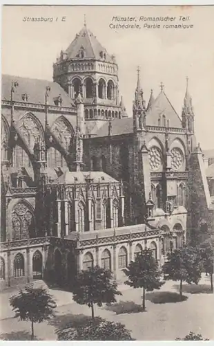 (31356) AK Straßburg, Strasbourg, Münster, Romanischer Teil, 1911
