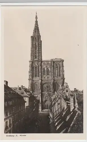 (31354) Foto AK Straßburg, Strasbourg, Münster, 1942