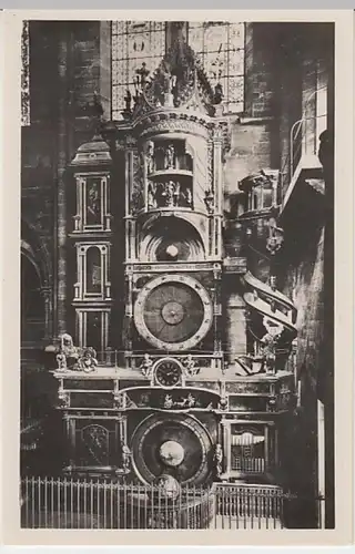 (31353) Foto AK Straßburg, Strasbourg, Astronomische Uhr, 1942