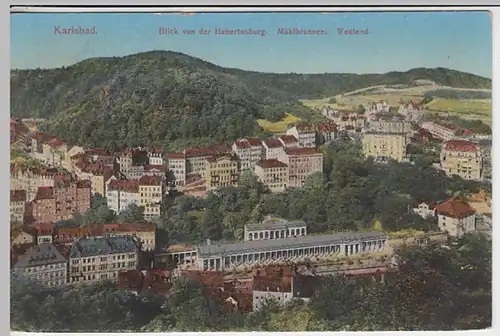 (31319) AK Karlsbad, Karlovy Vary, Blick von der Hubertusburg, vor 1945
