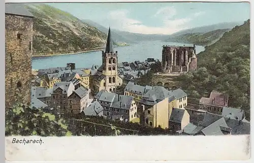 (31271) AK Bacharach, Blick vom Postenturm, vor 1945