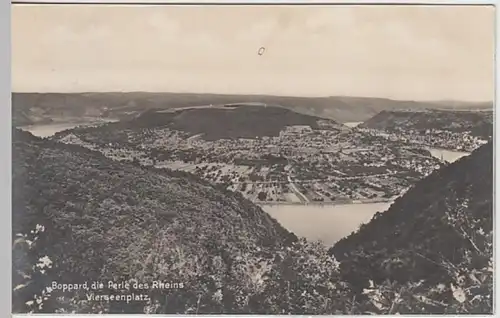 (31265) Foto AK Boppard, Vierseenplatz, Bahnpost 1928