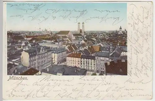 (31256) AK München, Stadtblick, 1902