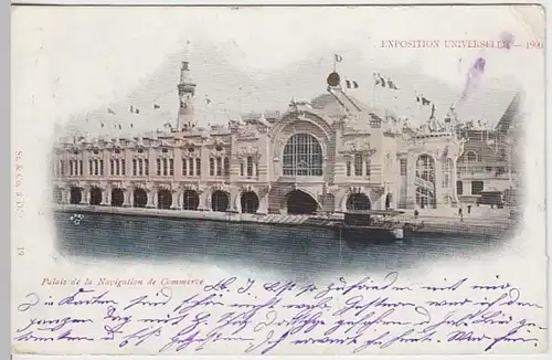 (31241) AK Paris, Weltausstellung 1900, Palais de la Navigation de Comm.