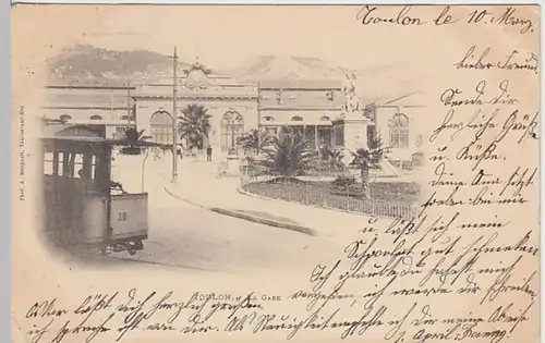 (31233) AK Toulon, Bahnhof, 1900