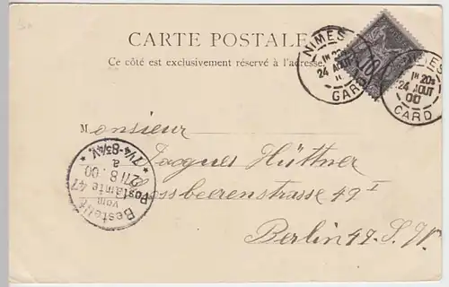 (31232) AK Nimes, La Maison Carrée, 1900