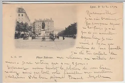 (31231) AK Lyon, Place Tolozan, 1901