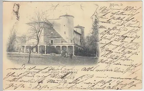 (31220) AK Schloss Saint-Point-Lamartine bei Macon, 1900