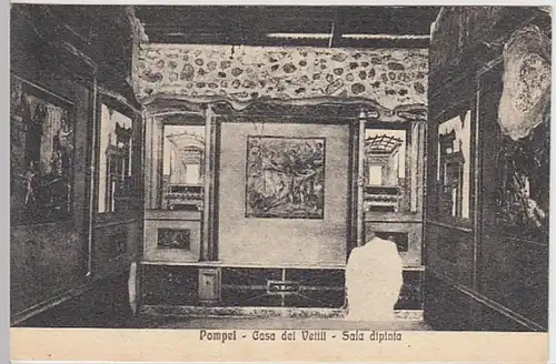 (31215) AK Pompei, Haus der Vettier, Wandmalereien, vor 1945