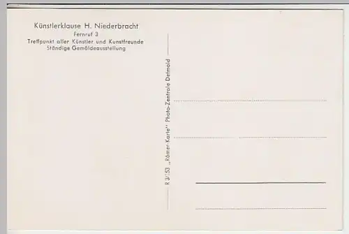(31201) AK Schwalenberg, Malereien in Künstlerklause