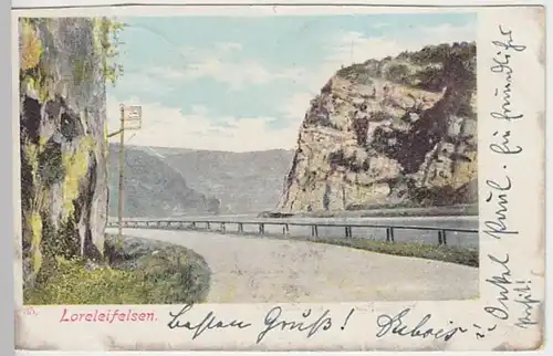 (31139) AK Loreleifelsen am Rhein 1902