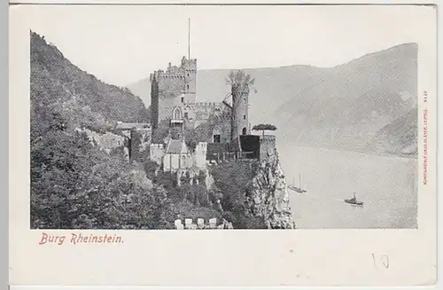 (31136) AK Trechtingshausen, Burg Rheinstein, vor 1905