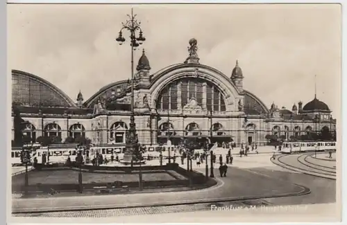 (31059) Foto AK Frankfurt a.M., Hauptbahnhof, 1933