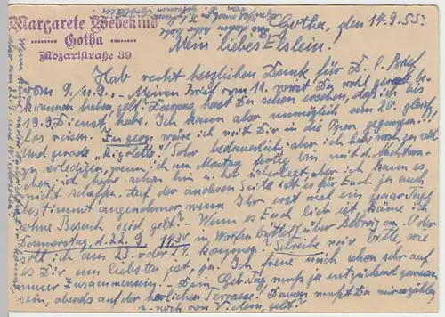 (31024) Motiv-Ganzsache DDR 1955, 10 Jahre Deutsche Post, Postamt Bautzen