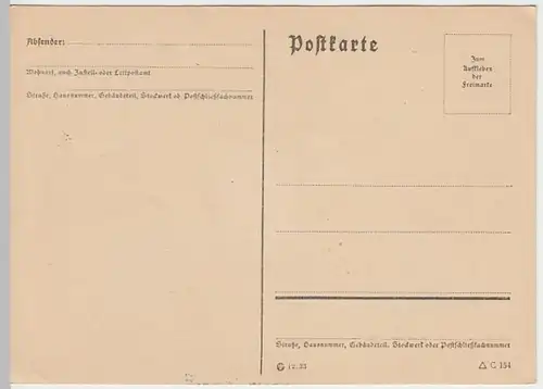 (31018) Postkarte m. SSt 100 Jahre Staatsbahn, Braunschweig 1938
