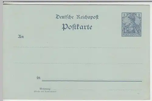 (31012) Ganzsache DR 1910er unbenutzt