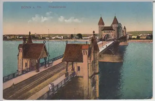 (30974) AK Bonn, Rheinbrücke, vor 1945