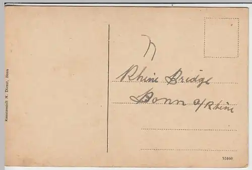 (30974) AK Bonn, Rheinbrücke, vor 1945