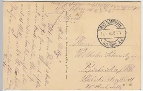 (30913) AK Bad Homburg v.d.Höhe, Siamesischer Tempel, Feldpost 1916