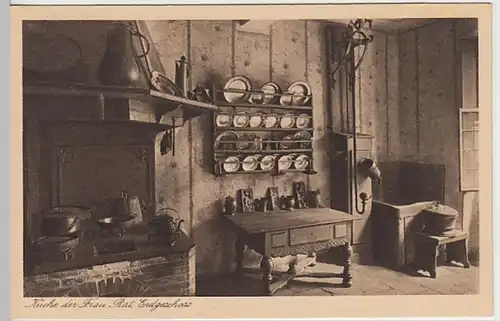 (30886) AK Frankfurt a.M., Goethehaus, Küche d. Frau Rat, vor 1945