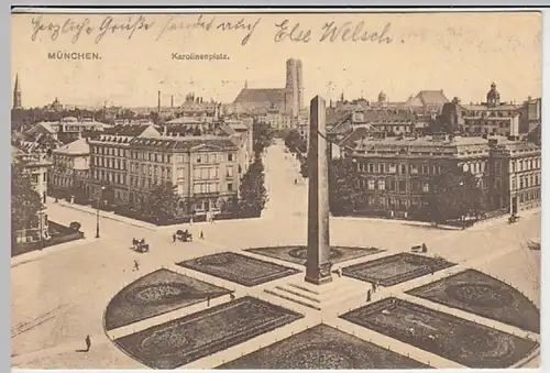 (30866) AK München, Karolinenplatz, 1909