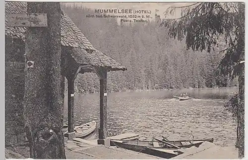 (30862) AK Mummelsee (Hotel), Feldpost 1915