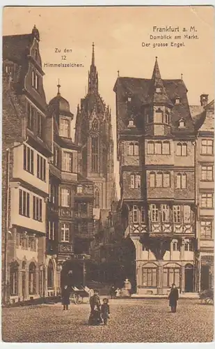 (30829) AK Frankfurt a.M., Domblick am Markt, vor 1945
