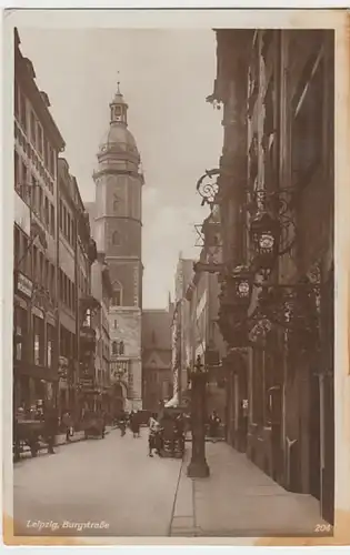 (30828) Foto AK Leipzig, Burgstraße, 1930er