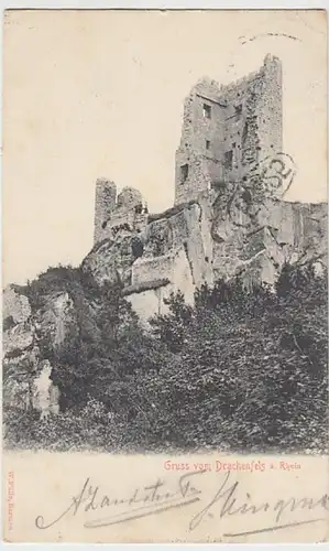 (30784) AK Gruss vom Drachenfels, Drachenburg, 1905