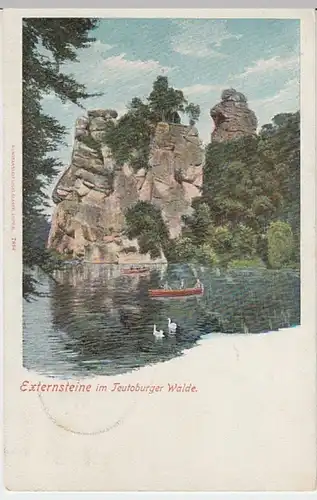 (30783) AK Horn-Bad Meinberg, Externsteine im Teutoburger Wald, 1903