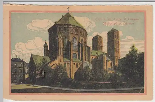 (30780) AK Köln, Kirche St.Gereon, 1922
