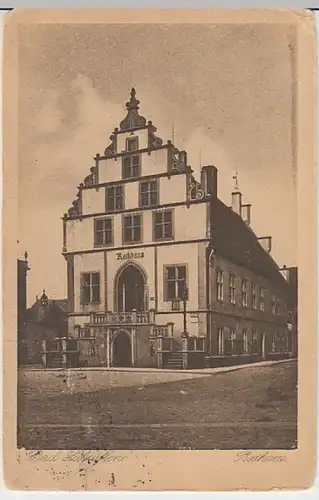 (30777) AK Bad Salzuflen, Rathaus, 1920