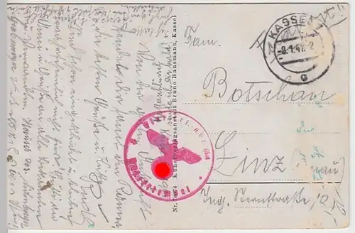 (30705) AK Kassel, Regierungsgebäude, Feldpost 1941