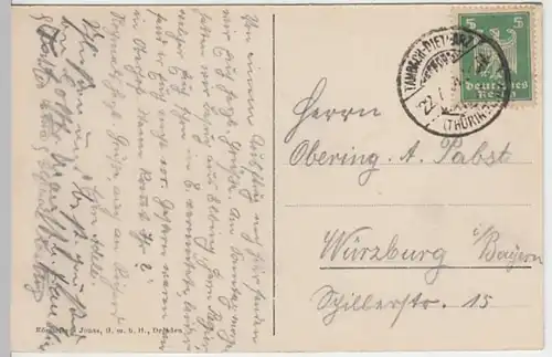 (30694) AK Tambach, Gothaer Talsperre, oberes Hauptbecken, 1924